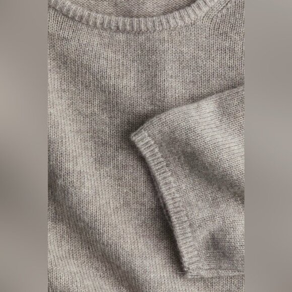 ✨H&M ✨Premium Selection Cashmere Top Taupe S - Picture 7 of 9